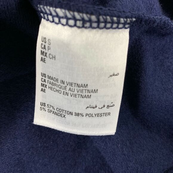 Club Room Mens Colorblock Crewneck Stripe Pullover Sweatshirt Navy Blue S - Picture 4 of 4